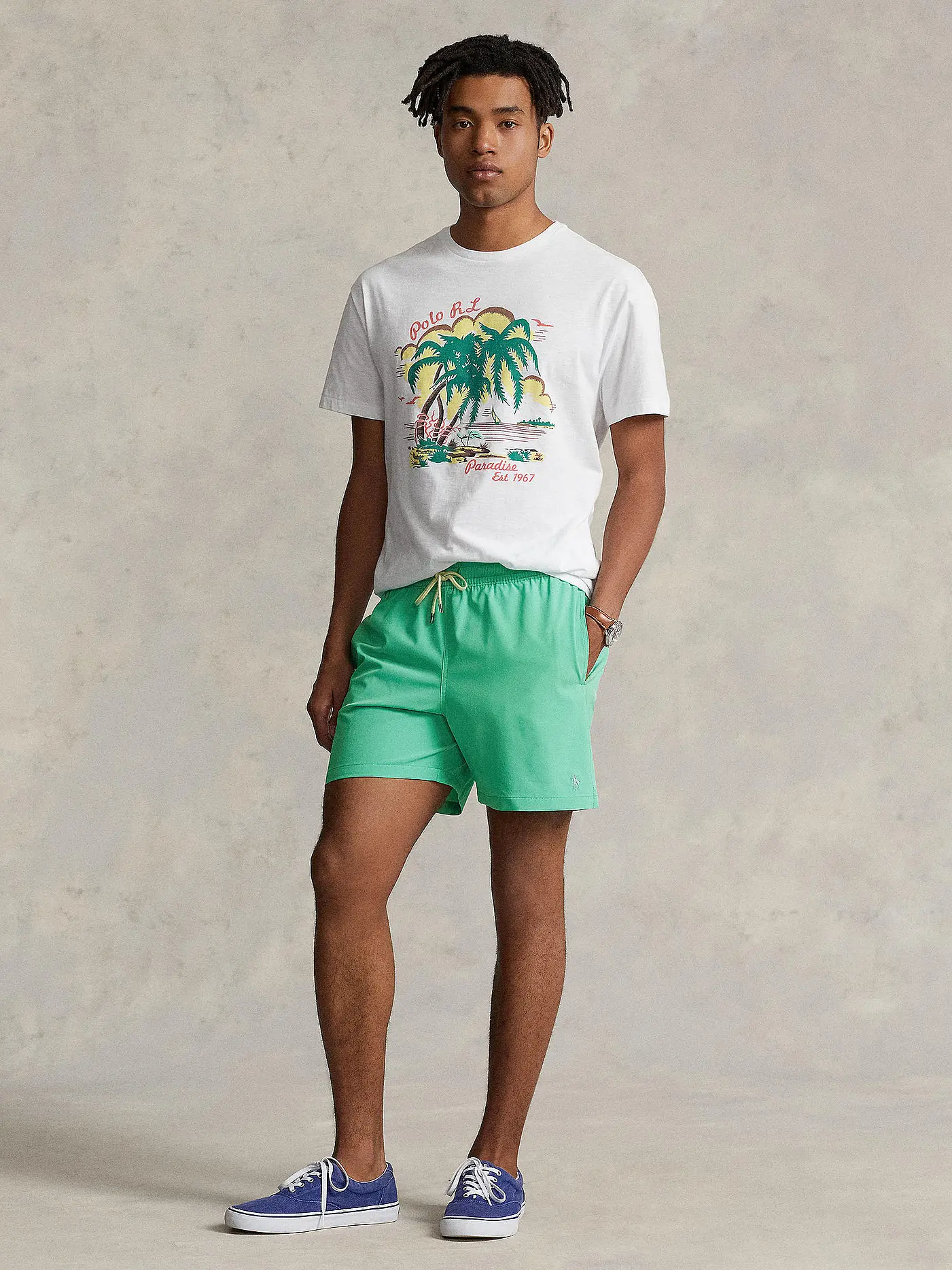 POLO RALPH LAUREN | Badeshorts | grün